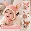 Windproof Baby Winter Cap Soft Plush Infant Plush Hat Soft Newborn Earflap Hat  Autumn Winter