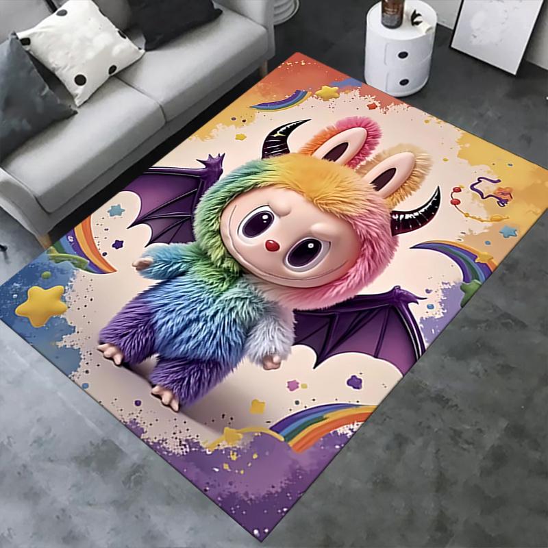 1pc Archangel,Labubu Office Carpet Soft Polyester Entrance Carpet Washable Non slip Machine Washable