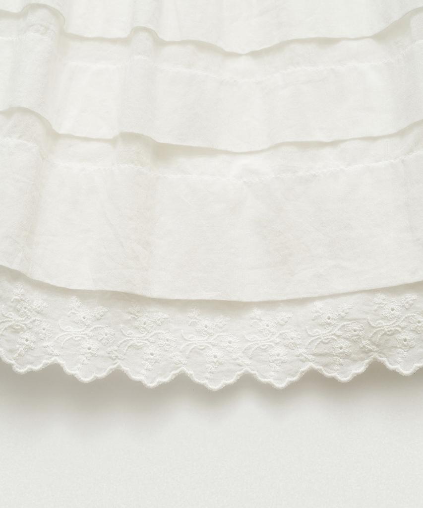 Deobanes Elin Lace Midi Skirt_Ivory