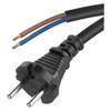Rubber Connection Cable 2×1.0Mm, 5M Black 1 Pc