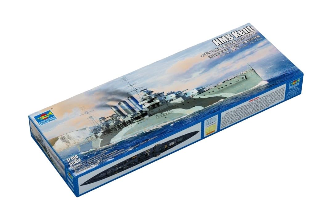 

Trumpeter Scale Royal Navy Heavy Cruiser HMS Kent Plastic Model 06735 1/700 (Pre-painted)