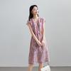 SOFSIL 2026 Summer French Floral V-Neck Midi Dress