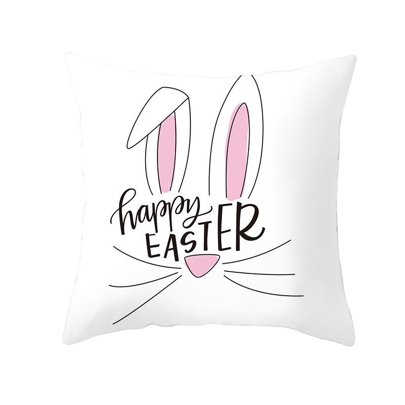 New Easter Bunny Pillow Cover Festive Home Decor Pillow Cover