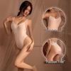 Sheer Transparent Open-Crotch Swimsuit with High Cut