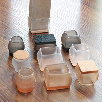 Silent Wear-Resistant Silicone Chair and Table Leg Covers