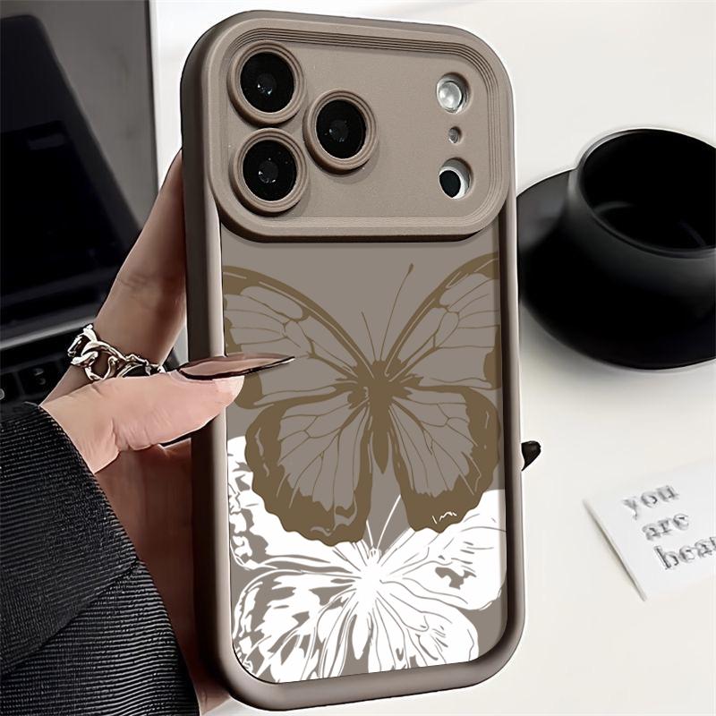 Colorful Butterfly Soft TPU Phone Case For iPhone Air 16e 17 16 15 14 Pro Max 13 12 Pro 15 16 14 Plus Shockproof Silicone Cover
