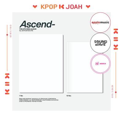 POB] ZEROBASEONE (ZB1) [Ascend-] 6th Mini Album (1 Ver. & 10 Ver.)