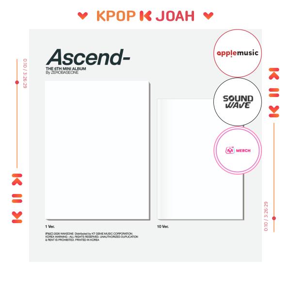 POB] ZEROBASEONE (ZB1) [Ascend-] 6th Mini Album (1 Ver. & 10 Ver.)