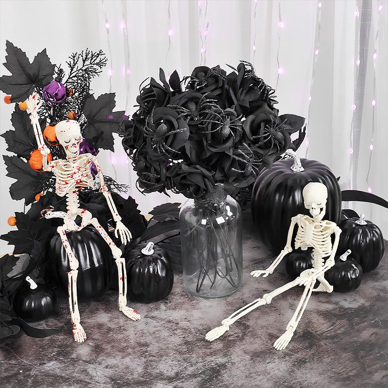 1 szt. Dekoracja stołu Kwiat Horror Dekoracja Wypełniacz do wazonu Jesienne Sztuczne Róże Halloween Dostępnych wiele opcji