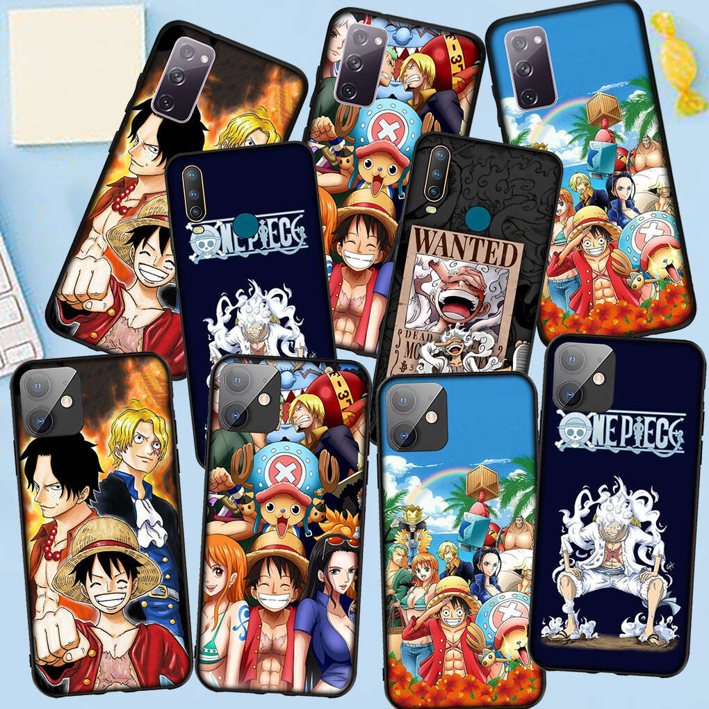 Phone Case for iPhone 17 15 16 Plus Redmi Note 14 12 11 13 Pro Max Huawei P30 P20 Lite Y9 OPPO A60 A40 A80 A18 A16 Poster Luffy Gear 5 One Piece Cover