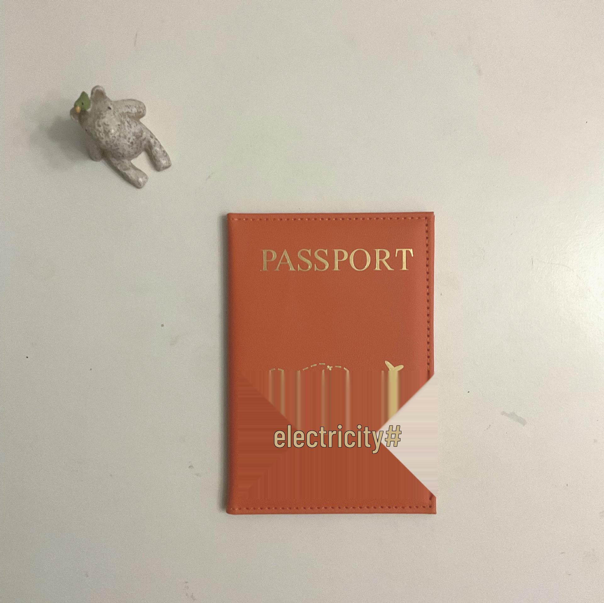 

Multifunctional PU Leather Passport Holder with Ticket and Document Storage