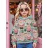 Autumn and Winter Children's Christmas 3D Printed Hooded Comfortable and Versatile Breathable Hoodies & Sweatshirts (Girls)