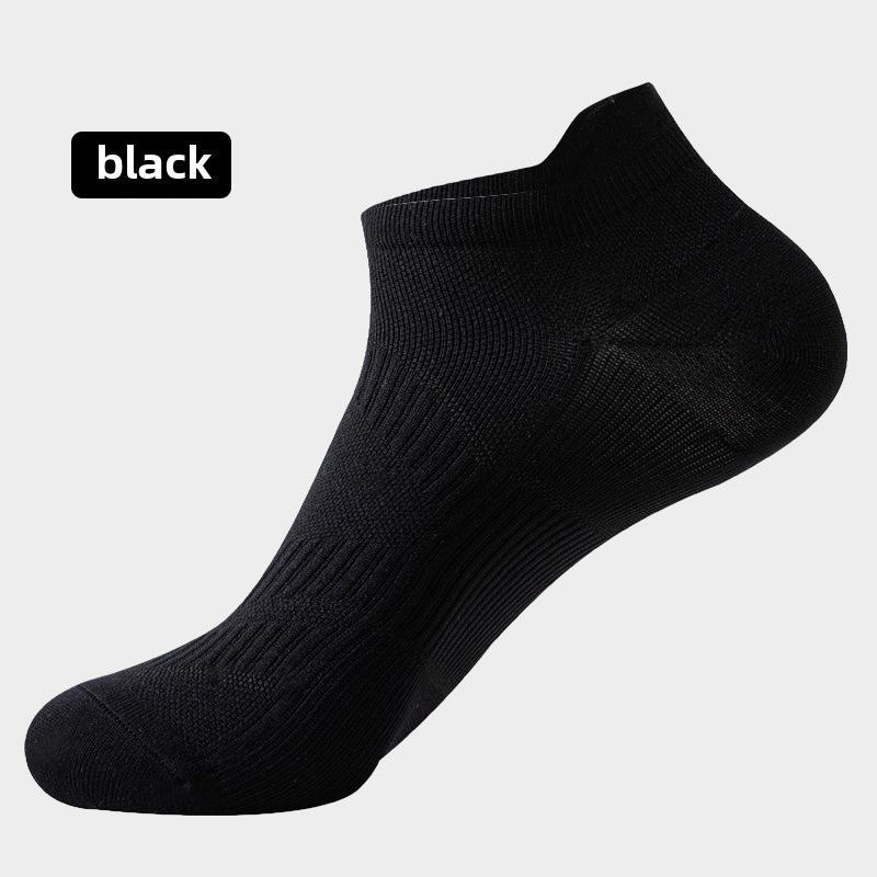 Unisex Non-Slip Sweat-Absorbing Boat and Running Socks for All Seasons – Short Marathon, Night Run, and Sports Performance