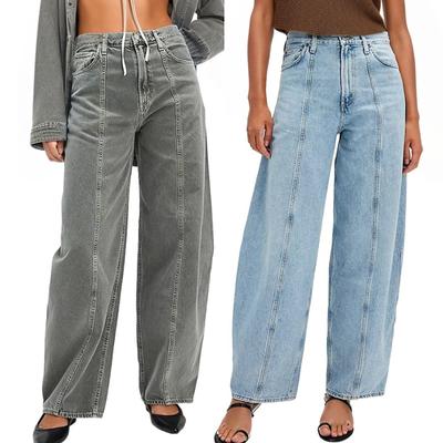 Women  Jeans Sweatpants  High Waisted Stretchy  Denim Pants With Pocket
