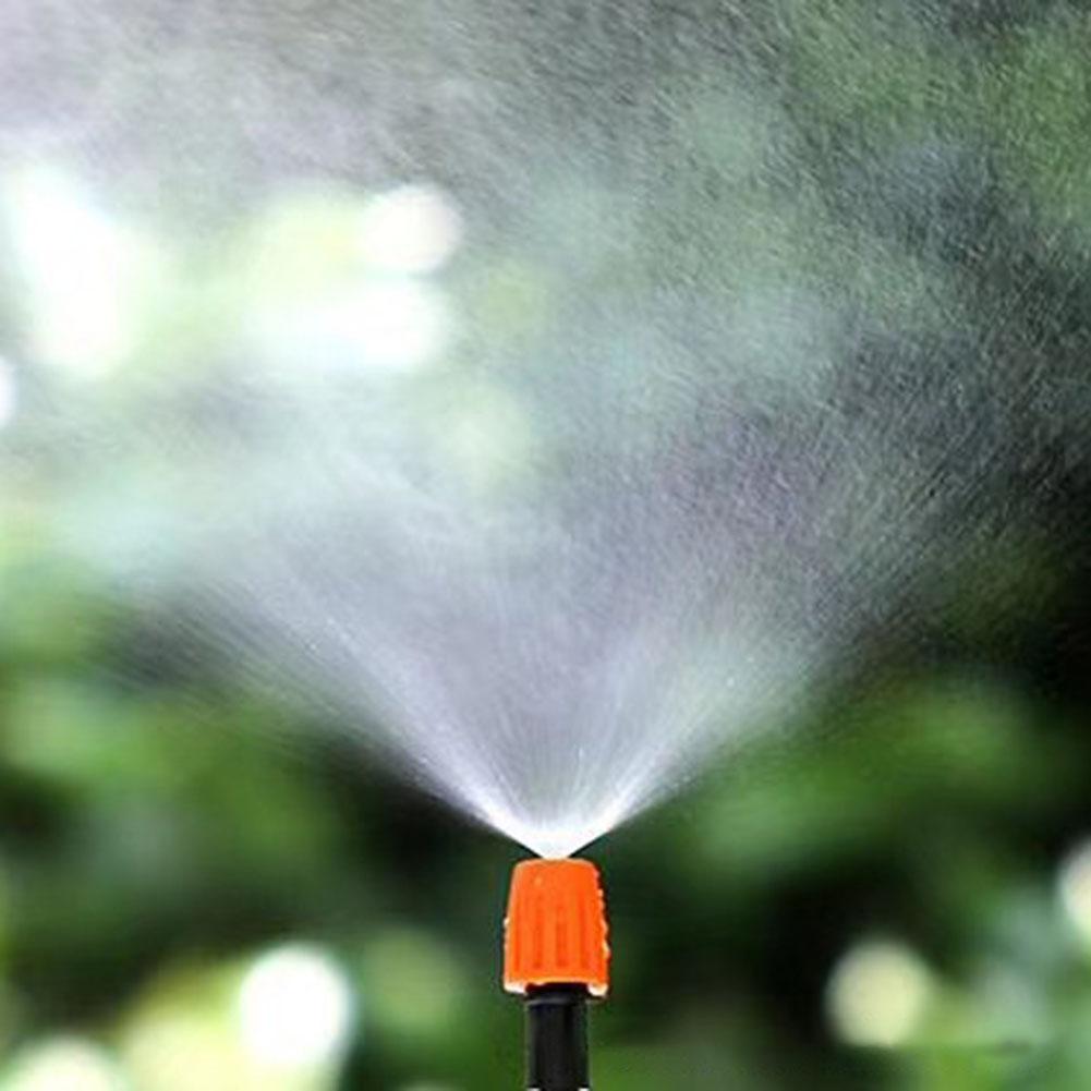 50 Pcs Micro Drip Adjustable Irrigation System Watering Sprinklers Emitter Drippers Garden Irrigation Nozzle Adjustable Dripper