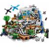 Compatible Lego Bricks: Minecraft Cave, War Village Puzzle for Boys, Birthday Gift