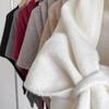Women Knitted Shawl Wrap Scarf Solid Color Comfortable Cardigan Cape Imitation Cashmere Shoulder Tops Sweater
