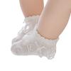 4 Pairs Princess Lace Floral Socks Baby Socks Kid Dancing Socks White Ruffle Socks Infant Foot Socks for Girl 0-7 Year