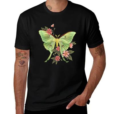 Actias Luna Moth Soft Green Tshirt Relaxed Casual Short Sleeve Tee