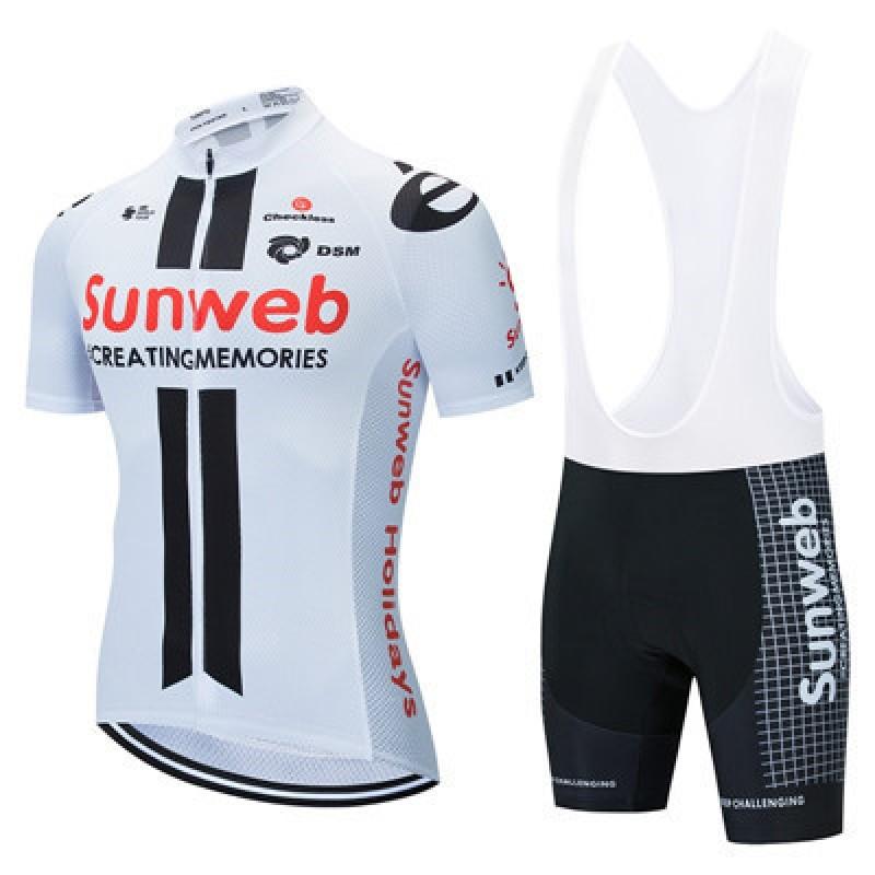Mens Cycling Jersey Set Short Sleeve Breathable Road Bike Apparel Outdoor Sport Wear