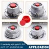 CheeMuii Hubcap Plug And Gasket Set 8 PCS 359-5990 Rubber Plugs And 4 PCS 330-3009 Gaskets Fit For Trailer Hub Cap Stemco 343-4009