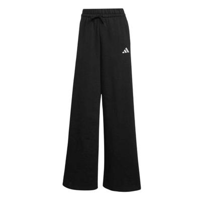 Womens/Ladies Fleece 3 Stripes Wide Leg Trousers