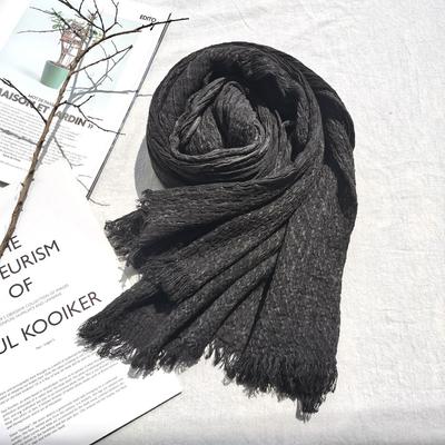 Écharpe Homme Femme Coton Lin Automne Hiver Écharpes Mode Homme Foulard Chaud Châle Long à Franges Doux Pashmina Homme Bufandas
