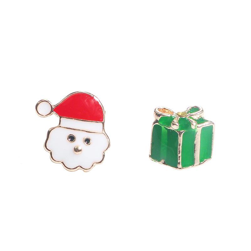 European & American Christmas Earrings: Elk, Tree, Snowman, Deer Designs for Women