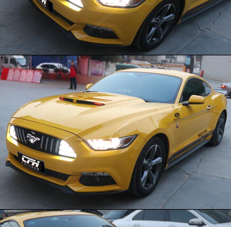 15-17 Ford Mustang Ranger Thunderbolt Decorative Hood Panel with Lights