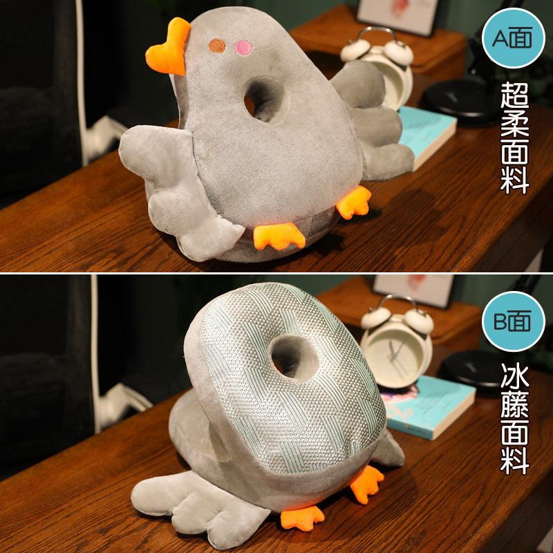 

Креативная подушка-гусь для сна, плюшевая игрушка, офисная подушка для сна, подушка из ледяной лозы, студенческая дышащая подушка, подарок на день рождения 28*28cm（0.35kg）