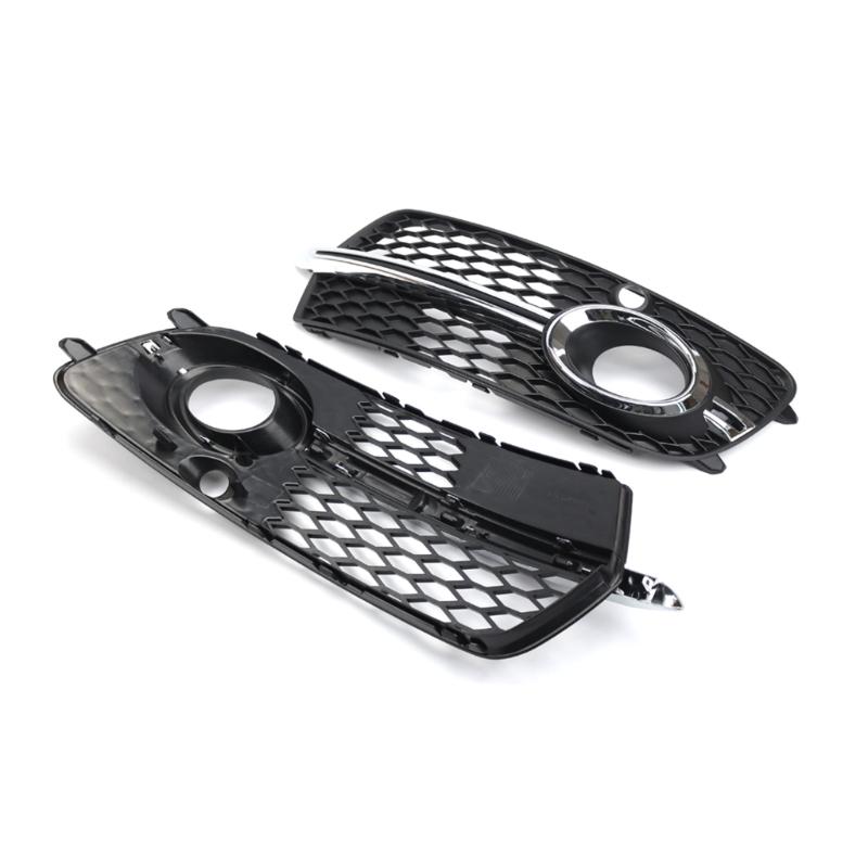 Professional Front Bumper Fog Light Grill Grille Cover Trim Car Spare Part Compact-size Suitable for Q5 S-Line 13-16