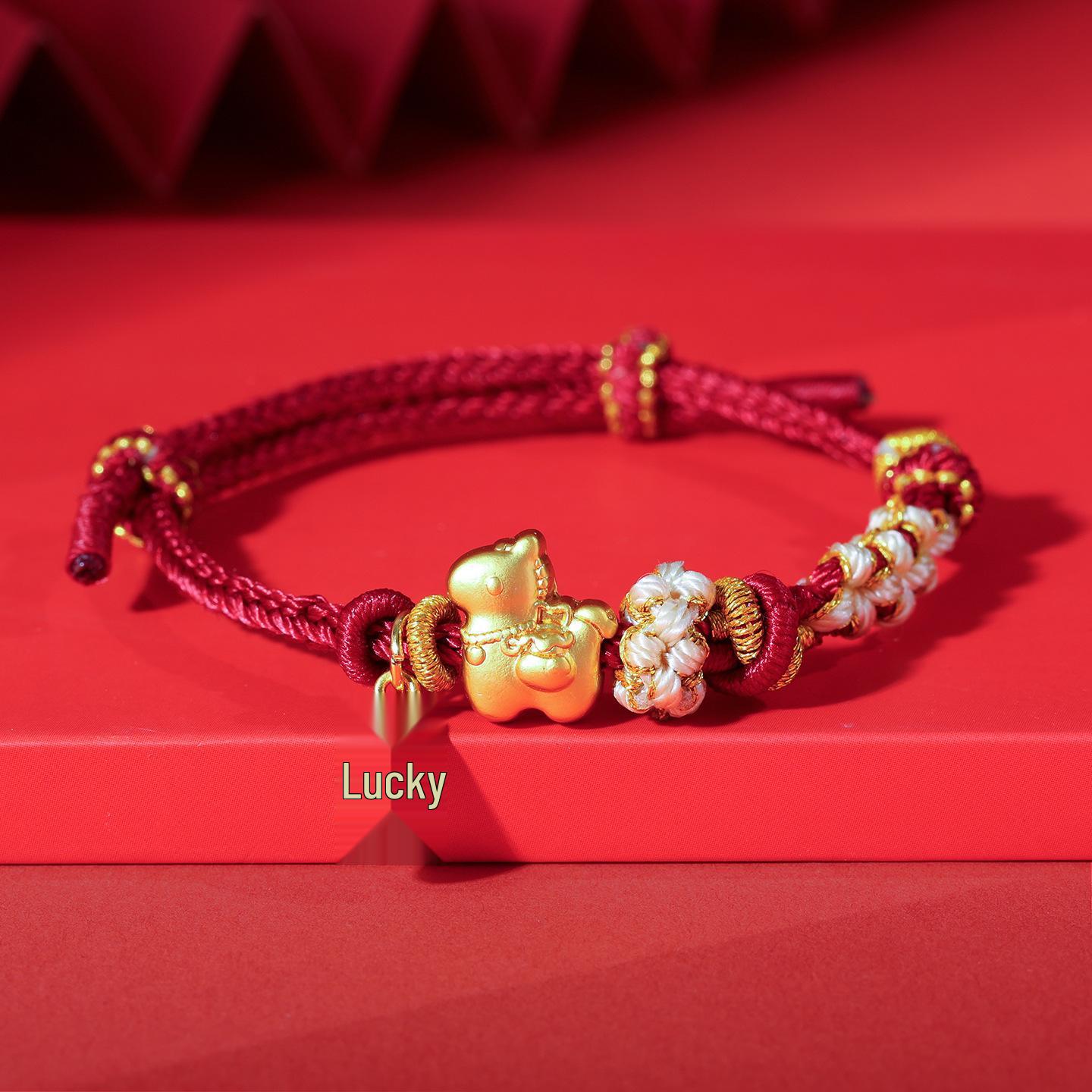 Handmade Year of the Horse Red Woven Bracelet - Luck & Prosperity Zodiac Gift
