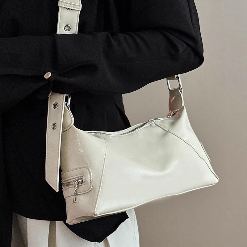 Niche Design Bag Women's 2025 New Fashion Retro Soft Leather Underarm Bag Large Capacity Commuter Shoulder Messenger Bag