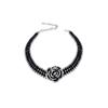 Black Camellia Necklace Women'S French Light Luxury Niche Clavicle Chain Bracelet Earrings Fashion High-End Jewelry