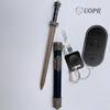 Keychain Mini Sword with Sheath Decoration Ancient Uncut Blade Weapon Collectible Chinhan Knife Pendant [UOPR] Pattern, Model,