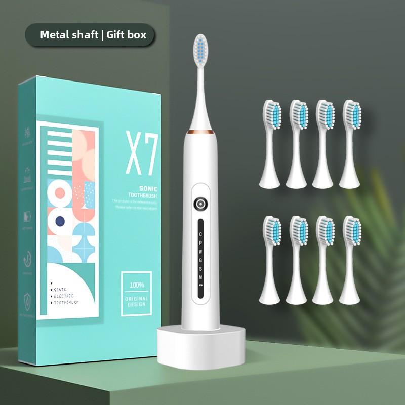 Weiche Borsten Elektrische Zahnbürste für Erwachsene Smart Home Schallzahnbürste Tragbar für Paare Lade-Set