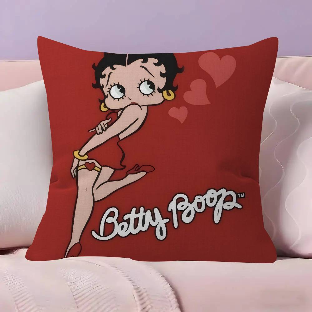 Anime Cute B-Betty Boop Pillow Cushion Cover Pillowcase Living Room Sofa Home Decor