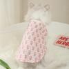 Summer Thin Cat Vest: Anti-Hair Loss Blue Kitten Clothes for Cute Cats
