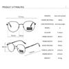 Photochromic Anti Radiation Eyeglasses For Women/Men Milk Tea Color  Anti-blue Glasses Frame Anti rad Sun Adaptive Glass Metal Round Female Sunglasses