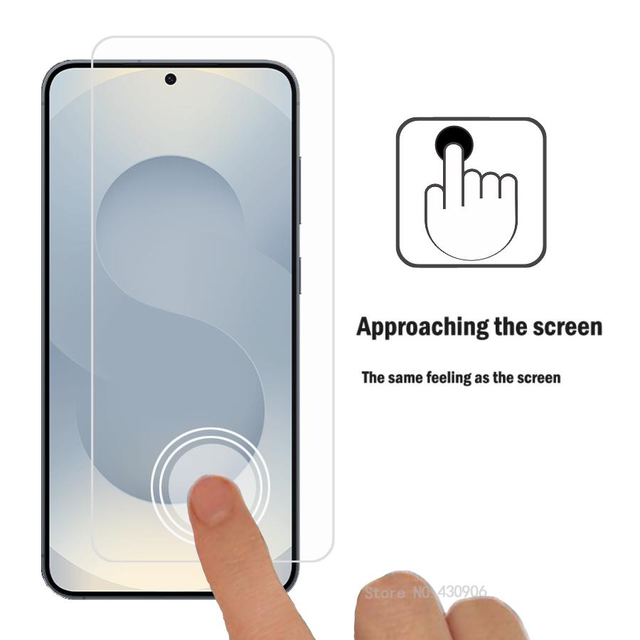 3Piece For Samsung Galaxy S25+ Screen Protector Full Screen Coverage High Quality Transparent Tempered Glass Film 2.5D edge