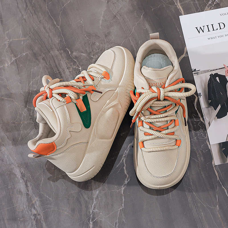 Autumn In The Forest Sneakers Autumn Vulcanize Women's Flats White Shoes Woman Sports High-quality New Arrival Deadlift