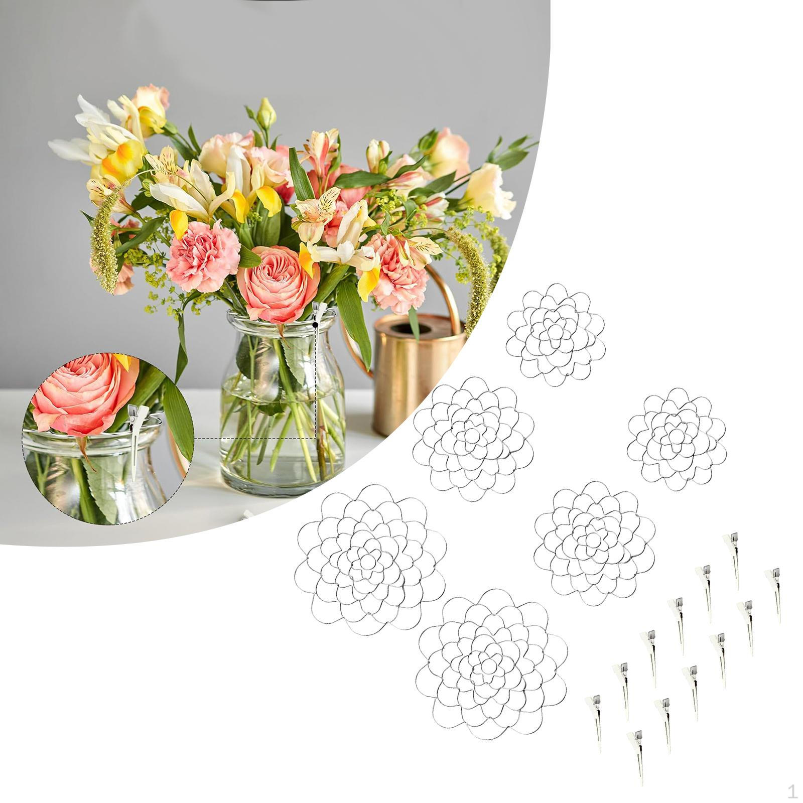 

Тримач для квіткової композиції Квіткова сітка Вставка Кришка Жаба Дріт Інструмент для компонування 4 5 6inch 2 Pieces