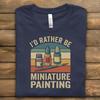 Miniature Painting Tee, Retro Paint Bottles Design for Tabletop Gamers