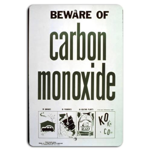 Alert Carbon Monoxide Hazard Warning SignAluminumtin sign 20x30cm(7.8x11.8inch)