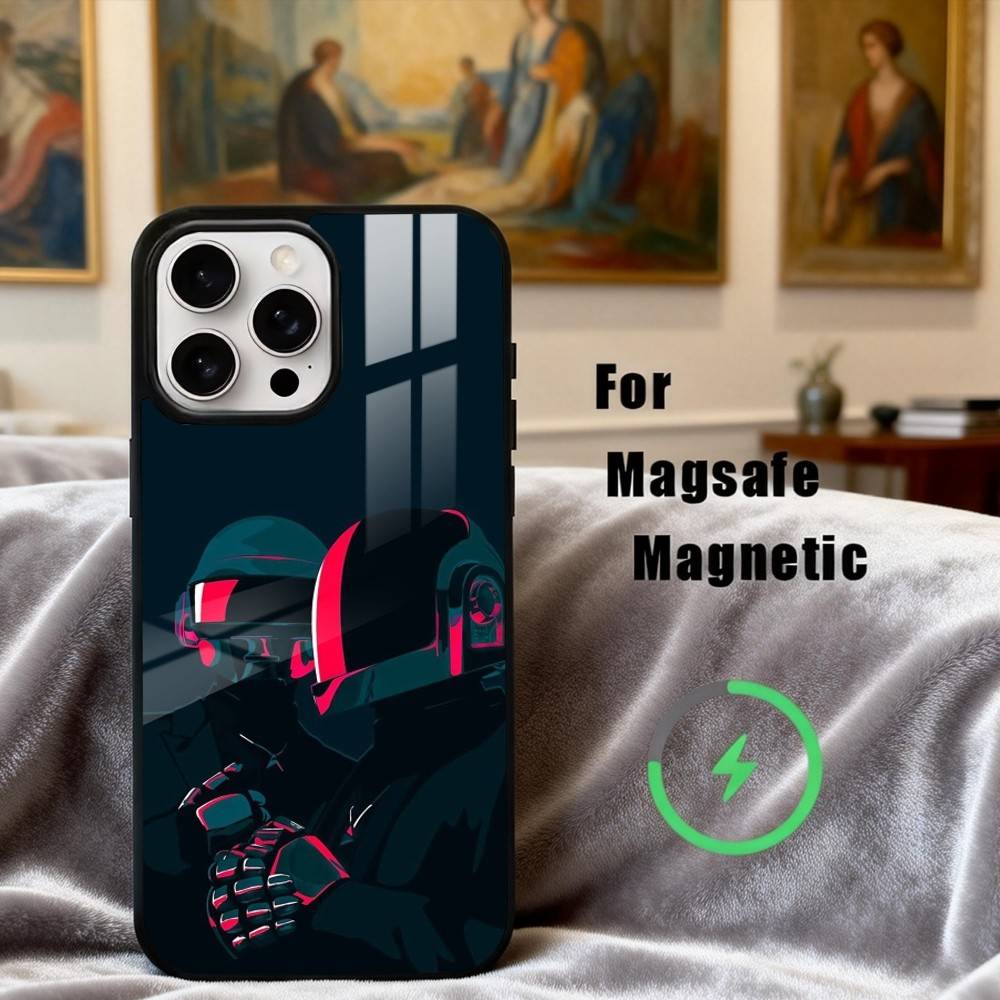 D-Daft-T P-Punk-K Phone Case For iPhone17,16,15,14,13,12,11 Plus,Pro Max Magnetic For Magsafe Wireless Charging