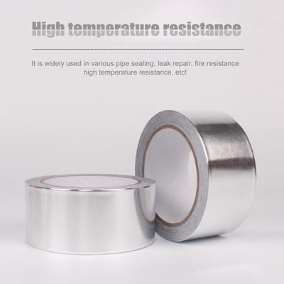1 rollo de cinta adhesiva de aluminio resistente al calor más gruesa, práctica cinta adhesiva impermeable para el hogar