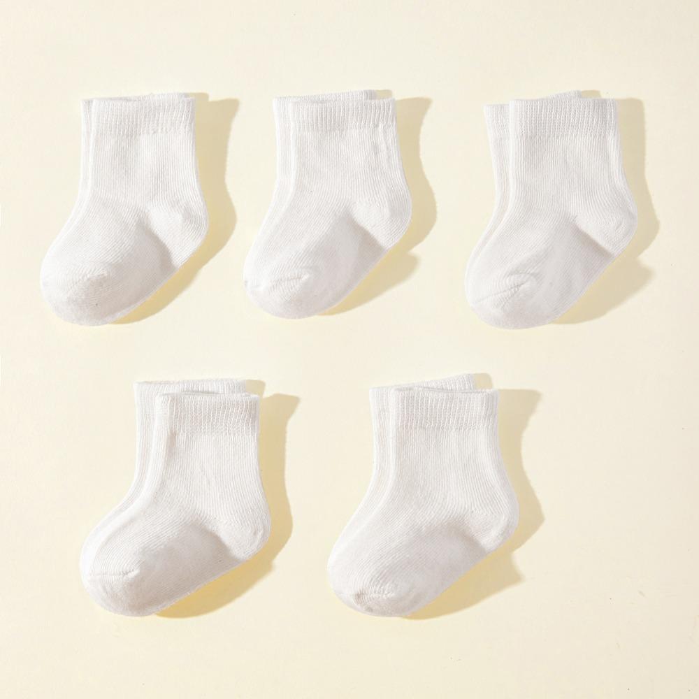 5Pair/lot Newborn Baby Children Cotton Socks Fashion White for 0-2 Years Kids Spring Autumn Baby Boys and Girls Boat Socks