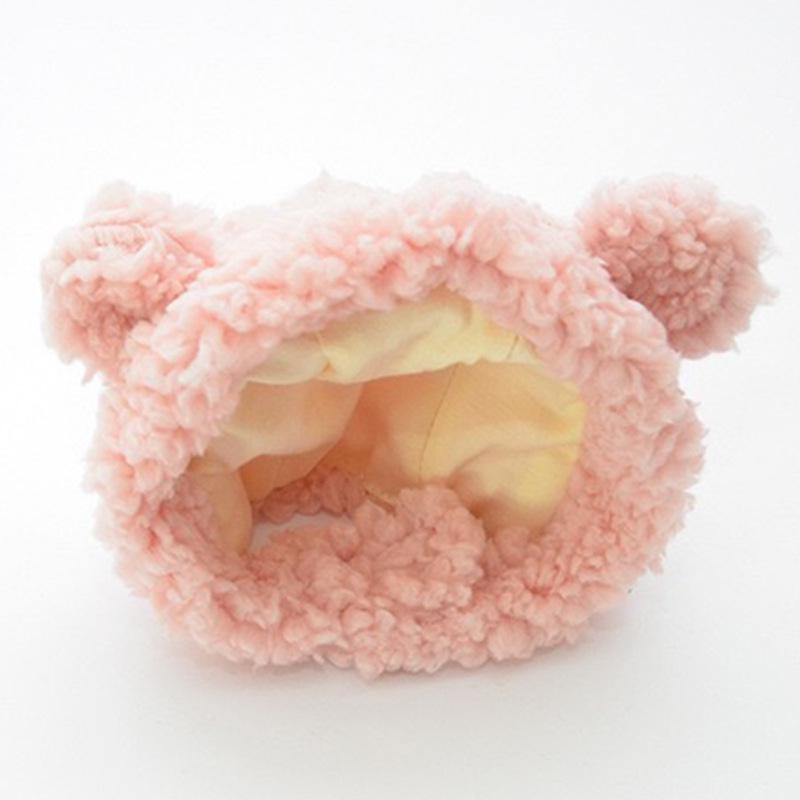 

Шапка для питомца в виде плюшевого медведя: Милые, теплые головные уборы для кошек и маленьких собак One Size