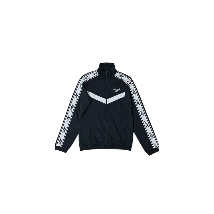 

Reebok Retro Durable Sports Stand Collar Zipper Long Sleeve Jacket Unisex jackets FP8784-BLACKWHITE XS