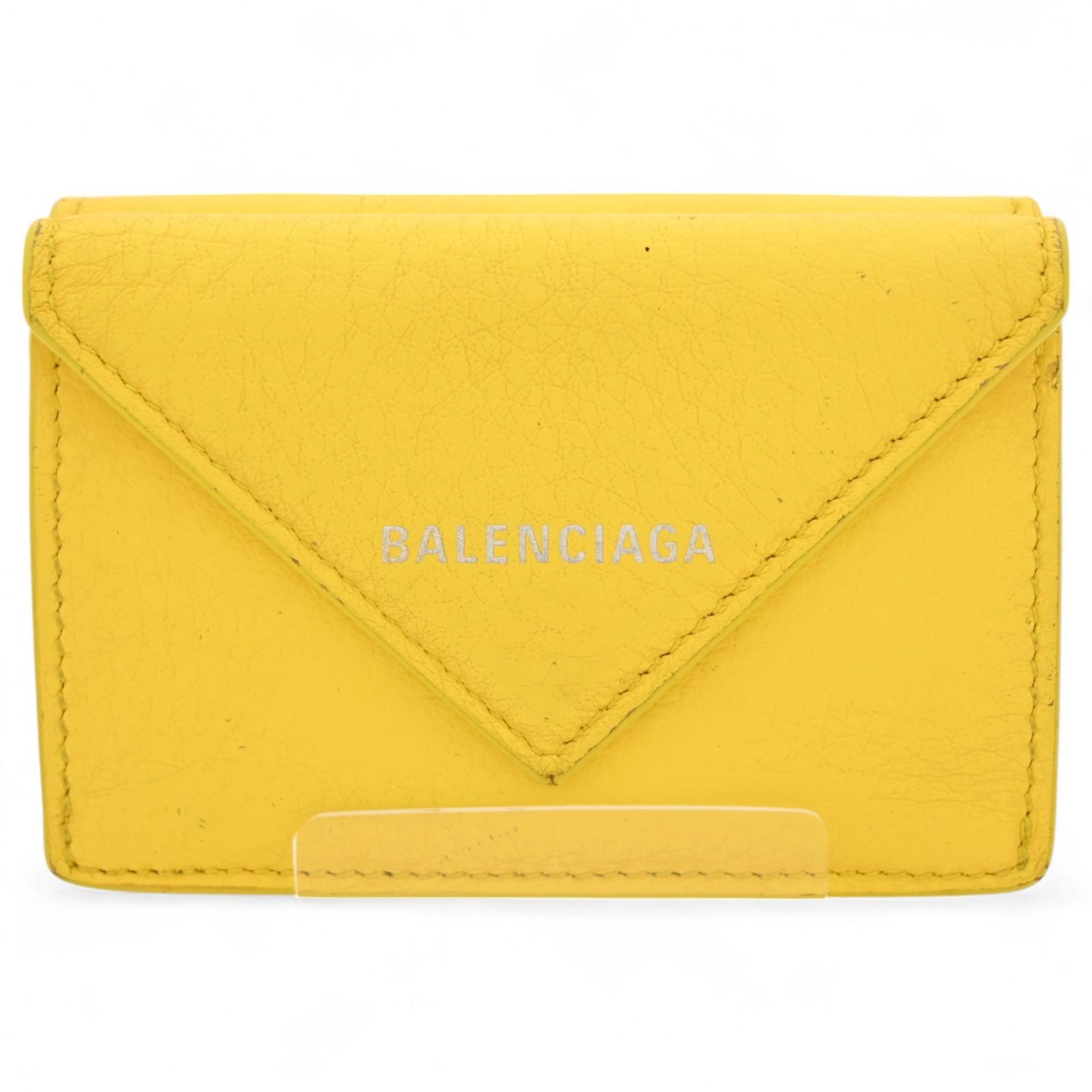 

Auth Balenciaga Paper Mini Wallet Tri-fold Wallet ba7105hp